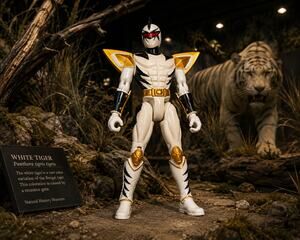 2003 Bandai Power Rangers Dino Thunder White Ranger 5.5" Action Figure